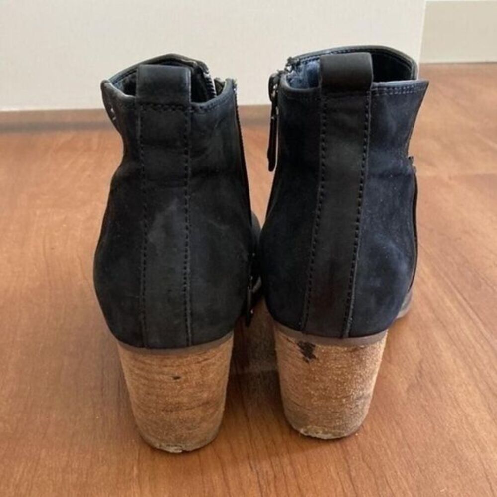 Blondo Norma Waterproof Booties Black Suede Ankle Boots Womens - Picture 5 of 5